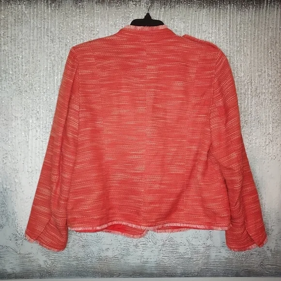 Chico's textured jacket Sz-3 - Picture 2 of 12